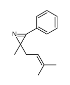 2-methyl-2-(3-methylbut-2-enyl)-3-phenylazirine结构式