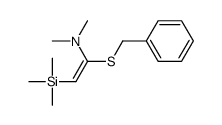 1-benzylsulfanyl-N,N-dimethyl-2-trimethylsilylethenamine Structure