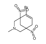 6-bromo-3-methyl-1,5-dinitro-3-azabicyclo[3.3.1]non-6-ene结构式