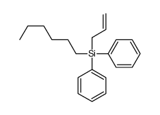 hexyl-diphenyl-prop-2-enylsilane结构式