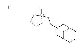 3-[2-(1-methylpyrrolidin-1-ium-1-yl)ethyl]-3-azabicyclo[3.3.1]nonane,iodide结构式
