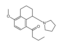 1-(1,2,3,4-Tetrahydro-8-butyryl-5-methoxynaphthalen-1-yl)pyrrolidine structure