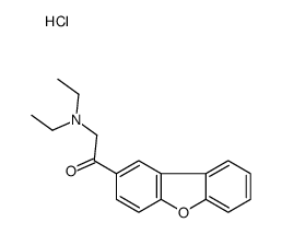 (2-dibenzofuran-2-yl-2-oxoethyl)-diethylazanium,chloride结构式