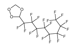 3-(Heptadecafluorooctyl)-1,2,4-trioxolane structure