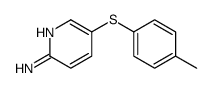 5-(4-methylphenyl)sulfanylpyridin-2-amine结构式
