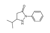 3-isopropyl-1-phenylpyrazolid-5-one结构式