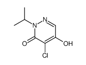 4-chloro-5-hydroxy-2-propan-2-ylpyridazin-3-one结构式