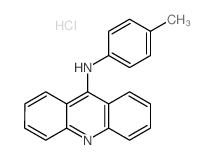 9-Acridinamine,N-(4-methylphenyl)-, hydrochloride (1:1) structure
