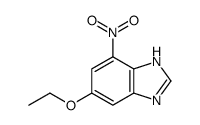 6-ethoxy-4-nitro-1H-benzimidazole结构式