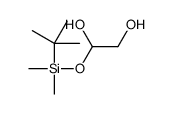 1-[tert-butyl(dimethyl)silyl]oxyethane-1,2-diol结构式