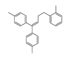 1-[4,4-bis(4-methylphenyl)but-3-enyl]-2-methylbenzene结构式