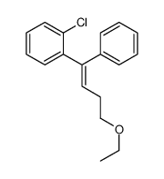 1-chloro-2-(4-ethoxy-1-phenylbut-1-enyl)benzene结构式