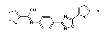 N-[4-[5-(5-bromofuran-2-yl)-1,2,4-oxadiazol-3-yl]phenyl]furan-2-carboxamide Structure