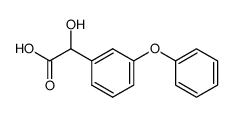 3-phenoxymandelic acid structure