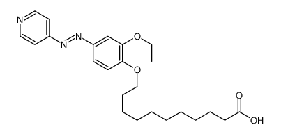 11-[2-ethoxy-4-(pyridin-4-yldiazenyl)phenoxy]undecanoic acid结构式