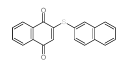 2-naphthalen-2-ylsulfanylnaphthalene-1,4-dione结构式
