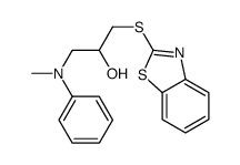 1-(1,3-benzothiazol-2-ylsulfanyl)-3-(N-methylanilino)propan-2-ol结构式