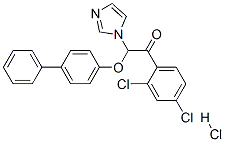 Ethanone,2-([1,1-biphenyl]-4-yloxy)-1-(2,4-dichlorophenyl)-2-(1H-imidazol-1-yl)-,monohydrochloride (9CI) picture