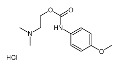 2-[(4-methoxyphenyl)carbamoyloxy]ethyl-dimethylazanium,chloride Structure