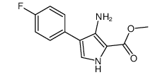 methyl 3-amino-4-(4-fluorophenyl)-1H-pyrrole-2-carboxylate Structure