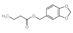 benzo[1,3]dioxol-5-ylmethyl butanoate结构式