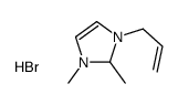 1,2-dimethyl-3-prop-2-enyl-1,2-dihydroimidazol-1-ium,bromide Structure