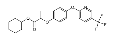 2-[4-(5-Trifluoromethyl-pyridin-2-yloxy)-phenoxy]-propionic acid cyclohexyl ester结构式