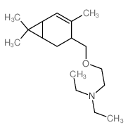 N,N-diethyl-2-[(4,7,7-trimethyl-3-bicyclo[4.1.0]hept-4-enyl)methoxy]ethanamine结构式