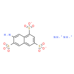 diammonium hydrogen 7-aminonaphthalene-1,3,6-trisulphonate结构式