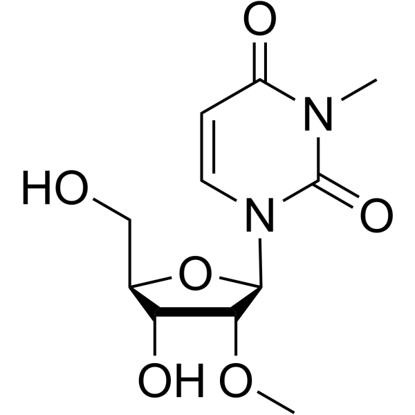N3-Methyl-2’-O-methyluridine Structure