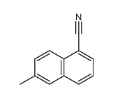 6-methylnaphthalene-1-carbonitrile结构式