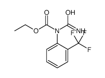 ethyl N-carbamoyl-N-[2-(trifluoromethyl)phenyl]carbamate结构式