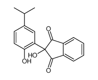 2-hydroxy-2-(2-hydroxy-5-propan-2-ylphenyl)indene-1,3-dione结构式