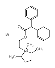 2-(1,2,5-trimethyl-2,3,4,5-tetrahydropyrrol-1-yl)ethyl 2-(1-cyclohex-2-enyl)-2-phenyl-acetate结构式