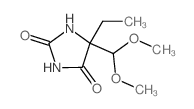 2,4-Imidazolidinedione,5-(dimethoxymethyl)-5-ethyl- structure