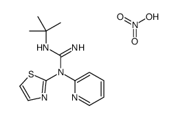 2-tert-butyl-1-pyridin-2-yl-1-(1,3-thiazol-2-yl)guanidine,nitric acid结构式