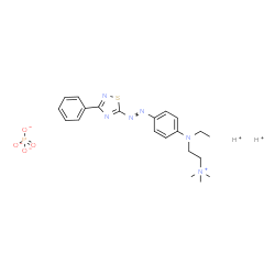 [2-[ethyl[4-[(3-phenyl-1,2,4-thiadiazol-5-yl)azo]phenyl]amino]ethyl]trimethylammonium dihydrogen phosphate结构式