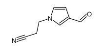 1H-Pyrrole-1-propanenitrile, 3-formyl- (9CI)结构式