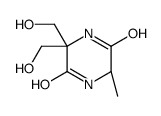 2,5-Piperazinedione,3,3-bis(hydroxymethyl)-6-methyl-,(6S)-(9CI) structure