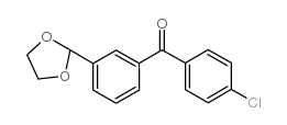 4'-CHLORO-3-(1,3-DIOXOLAN-2-YL)BENZOPHENONE Structure
