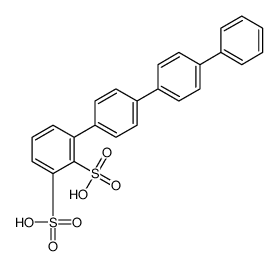 3-[4-(4-phenylphenyl)phenyl]benzene-1,2-disulfonic acid Structure