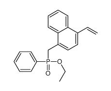 1-ethenyl-4-[[ethoxy(phenyl)phosphoryl]methyl]naphthalene Structure