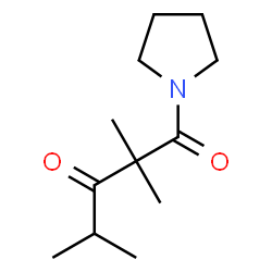 1-(3-Oxo-2,2,4-trimethylvaleryl)pyrrolidine结构式