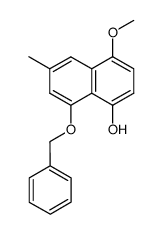 8-Benzyloxy-4-methoxy-6-methyl-1-naphthol结构式