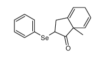 7a-methyl-2-phenylselanyl-3,5-dihydro-2H-inden-1-one结构式