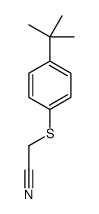 2-(4-tert-butylphenyl)sulfanylacetonitrile结构式