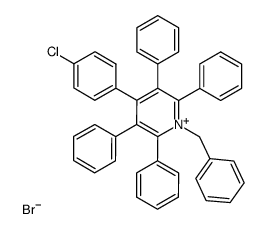 4-(p-chlorophenyl)-1-benzyl-2,3,5,6-tetraphenylpyridinium bromide Structure