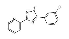 2-[3-(3-chlorophenyl)-1H-1,2,4-triazol-5-yl]pyridine Structure