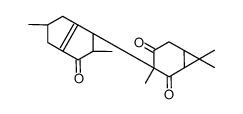 (1R,3S,6S)-3-[(1S,2S,5S)-1,2,3,4,5,6-Hexahydro-2,5-dimethyl-3-oxopentalen-1-yl]-3,7,7-trimethylbicyclo[4.1.0]heptane-2,4-dione Structure