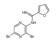 N-(3,5-dibromo-pyrazin-2-yl)-furan-2-carboxamine结构式